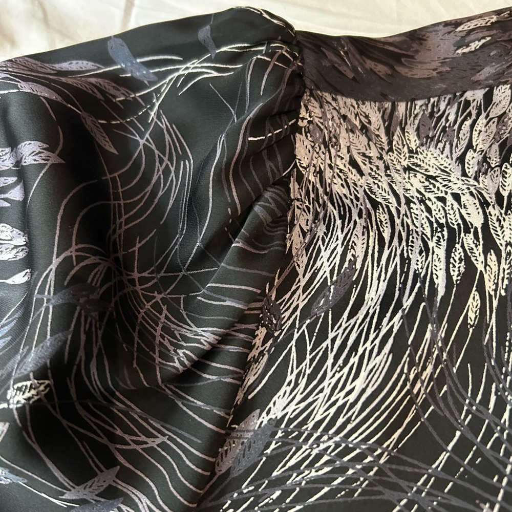 EQUIPMENT Danton Print Blouse‎ Anthracite L - Picture 10 of 14